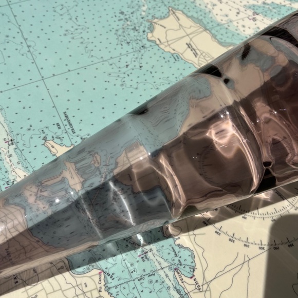 Vintage Czechoslovakian Purple Glass Decanter / Bottle - Picture 4 of 5